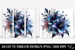 20 Oz Tumbler Sublimation | Shiny Metallic Watercolor Product Image 1