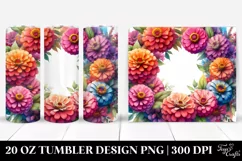 Vibrant Zinnia Frame | 20 Oz Tumbler Product Image 1