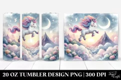 Dancing Unicorn on Mountain Top | 20 Oz Tumbler Product Image 1