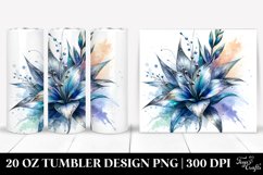 20 Oz Tumbler Sublimation | Shiny Metallic Watercolor Product Image 1