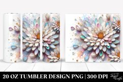 Wooden Chrysanthemum Golden Splash | 20 Oz Tumbler Product Image 1