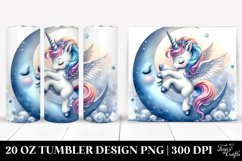 Baby Unicorn Crescent Moon | 20 Oz Tumbler Product Image 1