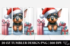 Cute Doberman, Christmas 20 Oz Tumbler Product Image 1