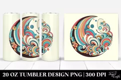 Retro Colorful Half Moon | 20 oz Tumbler Product Image 1