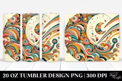 Retro Colorful Half Moon | 20 oz Tumbler Product Image 1