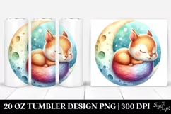Colorful Sleeping Baby Squirrel | 20 Oz Tumbler Product Image 1