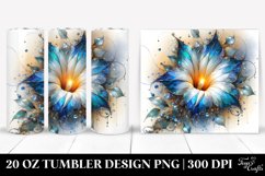 Abstract Morning Glory Tumbler Product Image 1