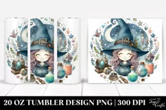 Cute Smiling Witch Tumbler | 20 oz Tumbler Product Image 1
