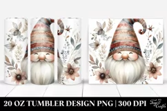 Boho Gnome Tumbler | 20 oz Tumbler Product Image 1