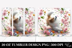 Dog with Spring Petals Tumbling | 20 Oz Tumbler Product Image 1