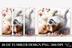 Dog with Spring Petals Tumbling | 20 Oz Tumbler Product Image 1