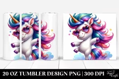 Dancing Unicorn with Whimsical Haircut Clipart Product Image 1