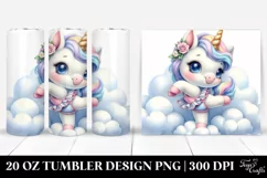 Cute Baby Unicorn Tumbler Product Image 1