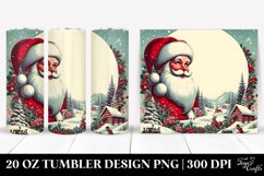 Retro Christmas Santa Clipart 20 Oz Tumbler Product Image 1