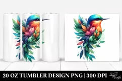 Abstract Watercolor Bird | 20 oz Tumbler Product Image 1