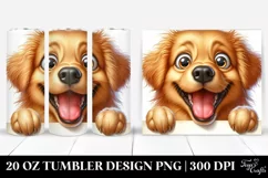 Crazy Furr Golden Retriever Tumbler Product Image 1