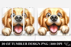 Crazy Furr Golden Retriever Tumbler Product Image 1