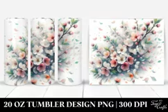 Spring Petals Tumbler Design | 20 Oz Tumbler Product Image 1