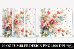 20 Oz Tumbler Sublimation | Watercolor Pastel Tumbling with Product Image 1
