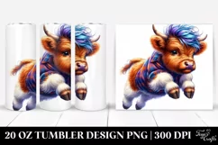 Revolting Jumping Highlandcow 20 Oz Tumbler Product Image 1