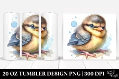 Cute Baby Bird Tumbler Design Product Image 1