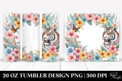 Tigerfloral Frame Tumbler Product Image 1