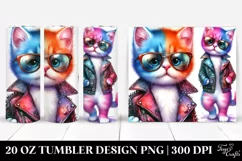 Revolting Posing Cat 20 Oz Tumbler Product Image 1
