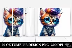 Revolting Posing Cat 20 Oz Tumbler Product Image 1