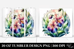 Abstract Sweet Pea | 20 Oz Tumbler Product Image 1