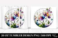 Abstract Stained Sweet Pea 20 oz Tumbler Product Image 1