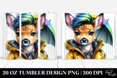 Baby Deer Posing 20 Oz Tumbler Product Image 1