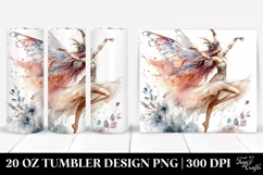 Dancing Watercolor Fairy 20 Oz Tumbler Product Image 1