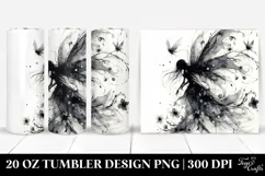 Washed Gothic Fairy, Watercolor, 20 oz Tumbler Product Image 1