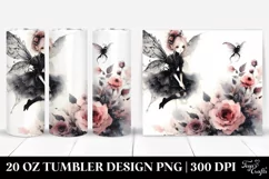 Washed Gothic Fairy, Watercolor, 20 oz Tumbler Product Image 1
