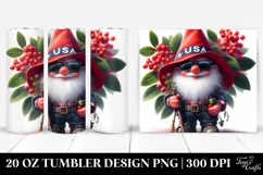 Gnome Beach Wear with Elderberry | 20 oz Tumbler Product Image 1