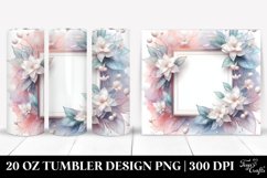 Watercolor Splash,Abstract Glossy Jasmine | 20 Oz Tumbler Product Image 1