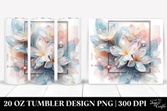 Watercolor Splash,Abstract Glossy Jasmine | 20 Oz Tumbler Product Image 1