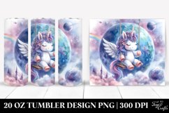 Cute Unicorn Playing on Swing | 20 Oz Tumbler Product Image 1