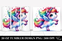 Running Baby Unicorn | 20 oz Tumbler Product Image 1