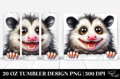 Crazy Looking Fur Opossum 20 oz Tumbler Product Image 1