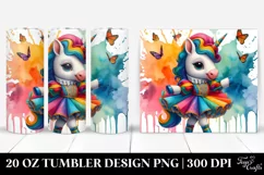 Artistic Baby Unicorn Volta Dancer. 20 Oz Tumbler Design Product Image 1