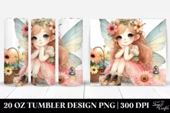 Cute Fairy Clipart 20 Oz Tumbler Product Image 1