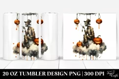 Watercolor Haloween,Zombie Cloud | 20 Oz Tumbler Product Image 1