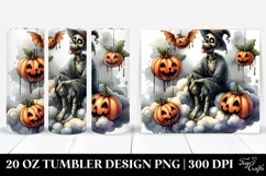 Watercolor Haloween,Zombie Cloud | 20 Oz Tumbler Product Image 1