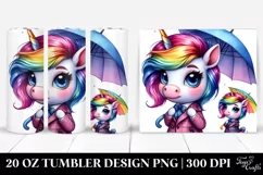 Cute Posing Unicorn 20 Oz Tumbler Product Image 1