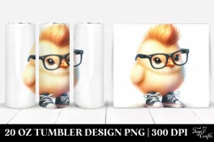 Funny Chicken with Sneakers 20 Oz Tumbler Product Image 1