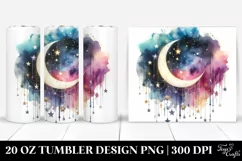 Whimsical Moon and Stars | 20 oz Tumbler Product Image 1