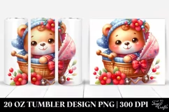 Smiling Baby Bear Cradle | 20 Oz Tumbler Product Image 1