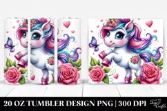 Funny Cute Unicorn | 20 oz Tumbler Product Image 1