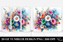 Colorful Bouquet Morning Glory 20 oz Tumbler Product Image 1